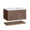 James Martin Vanities Marcello 36in Single Vanity, Chestnut w/ 3 CM White Zeus Top D200-V36-CSN-3WZ - alternate 5